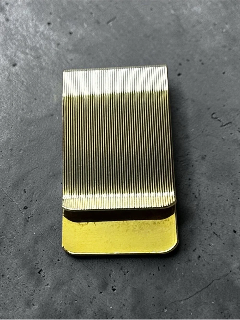 Vintage Gold-Tone Textured Eagle Money Clip